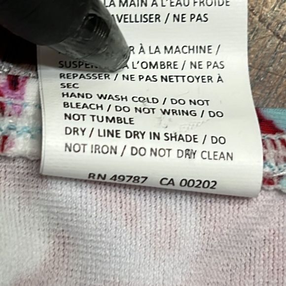 Design Lab Blue Red Floral Bikini Bottoms Sz XL NWOT - Picture 7 of 10